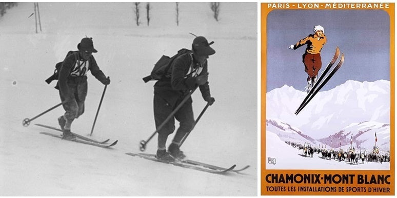 skiing in Olympics Chamonix