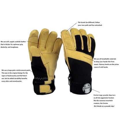 details specs BC Glove by Free the Powder